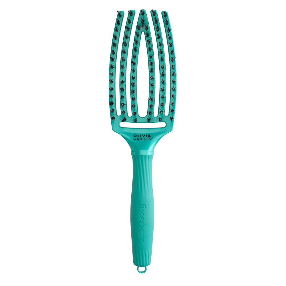 Olivia Garden Fingerbrush Iconic Everzwijnhaar & Nylon - Fall And Beyond Collectie - V3NU5 Groen