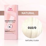 Wella Professionals Shinefinity Zero Lift Glaze Demi-permanente haarkleuring 10/0 Natural Flash 60ml