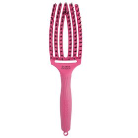 Olivia Garden Fingerbrush Icoon Zwijn & Nylon Warm Roze