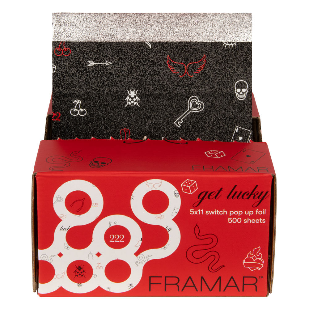 Framar Pop-ups aluminiumfolie Get Lucky 500 vellen / elk 13x28cm Framar Pop-ups aluminiumfolie Get Lucky 500 vellen / elk 13x28cm