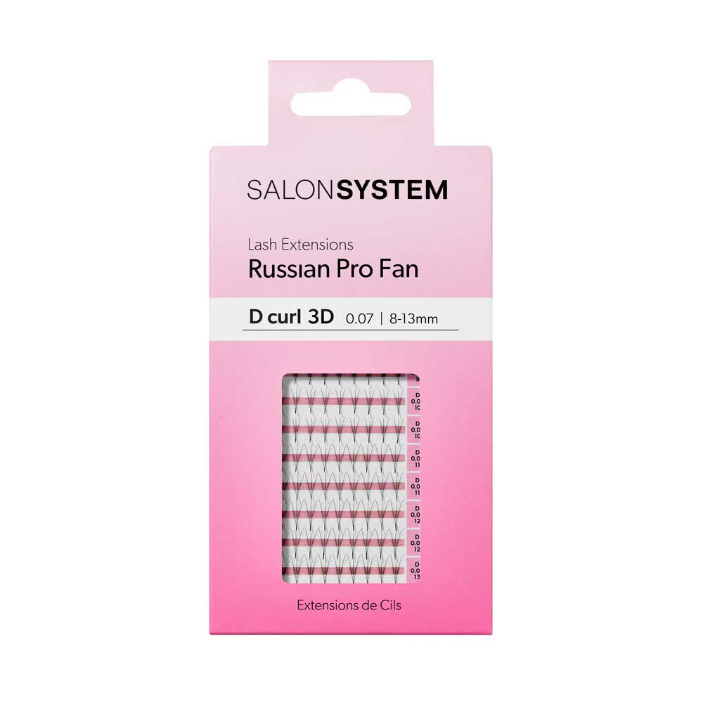 Salon System Lash Ext ProFan D-Curl 3D 8-13mm