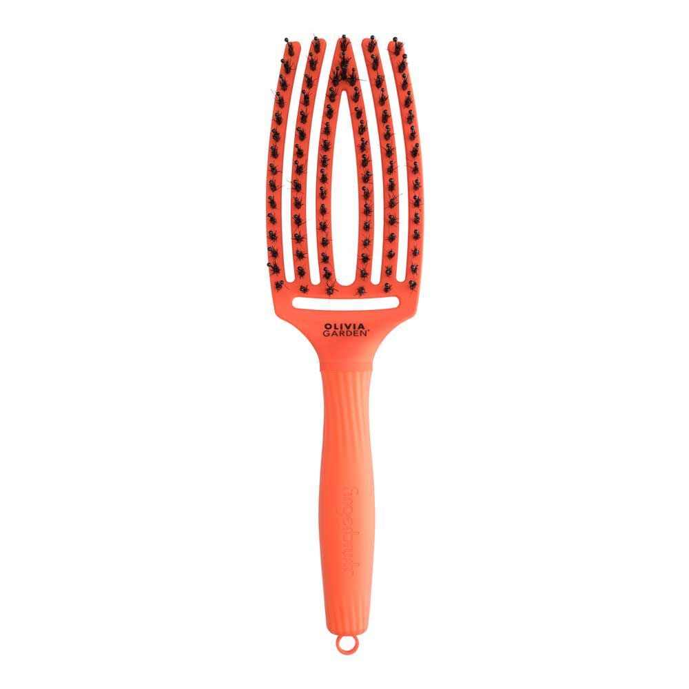 Olivia Garden Fingerbrush Care Dolce Vita Iconic Zwijnenhaar en Nylon Orange Spritz