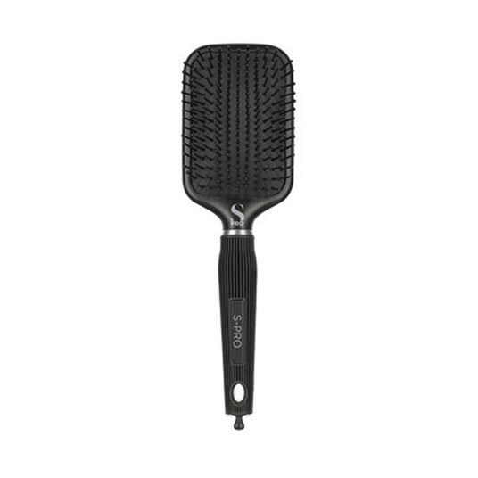 S-PRO Paddle Platte haarborstel Zwart