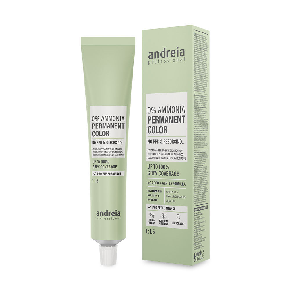 Andreia Professional 0% Ammonia Permanente Haarkleuring - 6.5 Donkerblond Rood 100ML