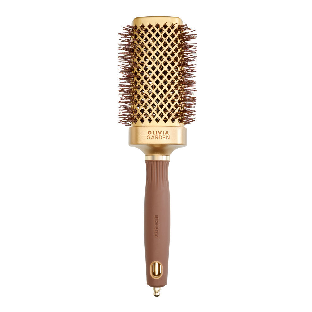 Olivia Garden Borstel Expert Blowout Straight & Wavy Goud & Bruin 50mm