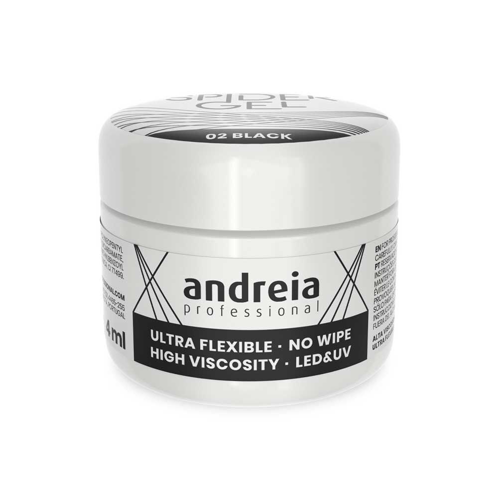 Andreia Professional Spider Gel - 02 Zwart 4ml