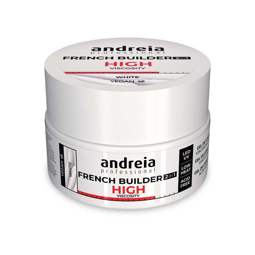 Andreia Professional French Builder 2 in 1 - Hoge Viscositeit Wit 22g