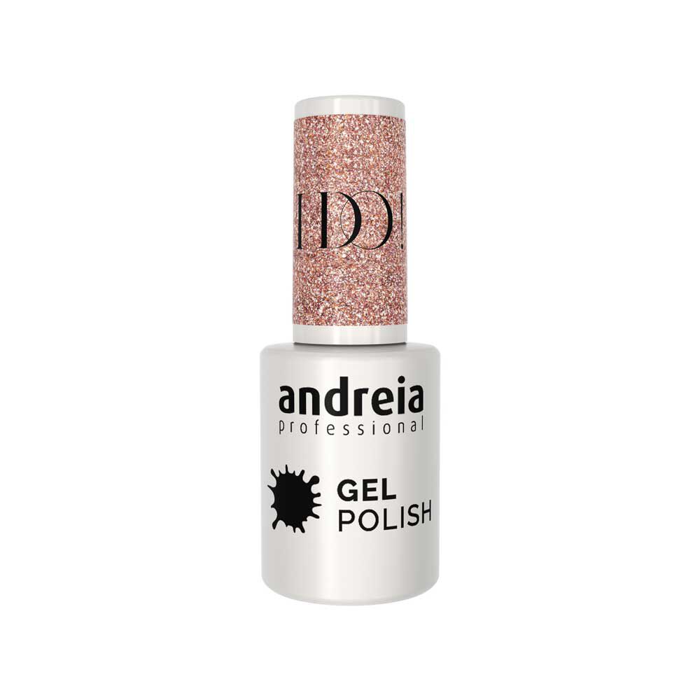Andreia Professional Gel Polish Gellak - I Do! - ID1 Roze, zilver en goud glitter. 10.5ml
