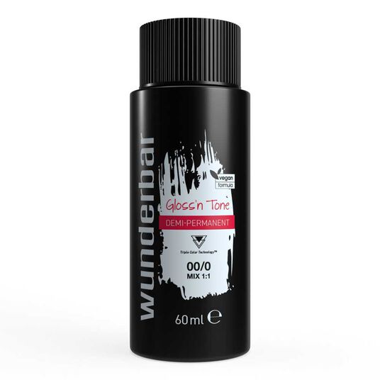 Wunderbar Gloss'n Tone Demi-Permanente Vloeibare Haarkleur 00/0 Helder 60ml