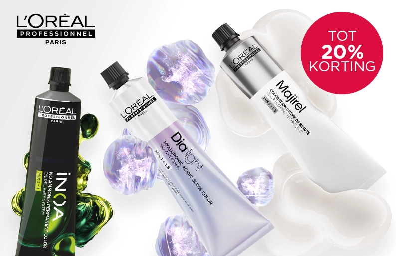 Tot 20% korting op L'Oréal Professionnel haarkleuring