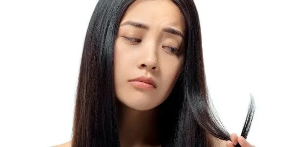 Gespleten haarpunten