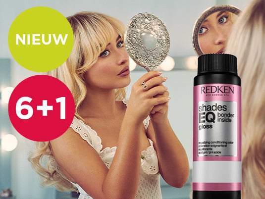 De Sabrina Carpenter Blonde Creëer die iconische blonde look met Redken Shades EQ.