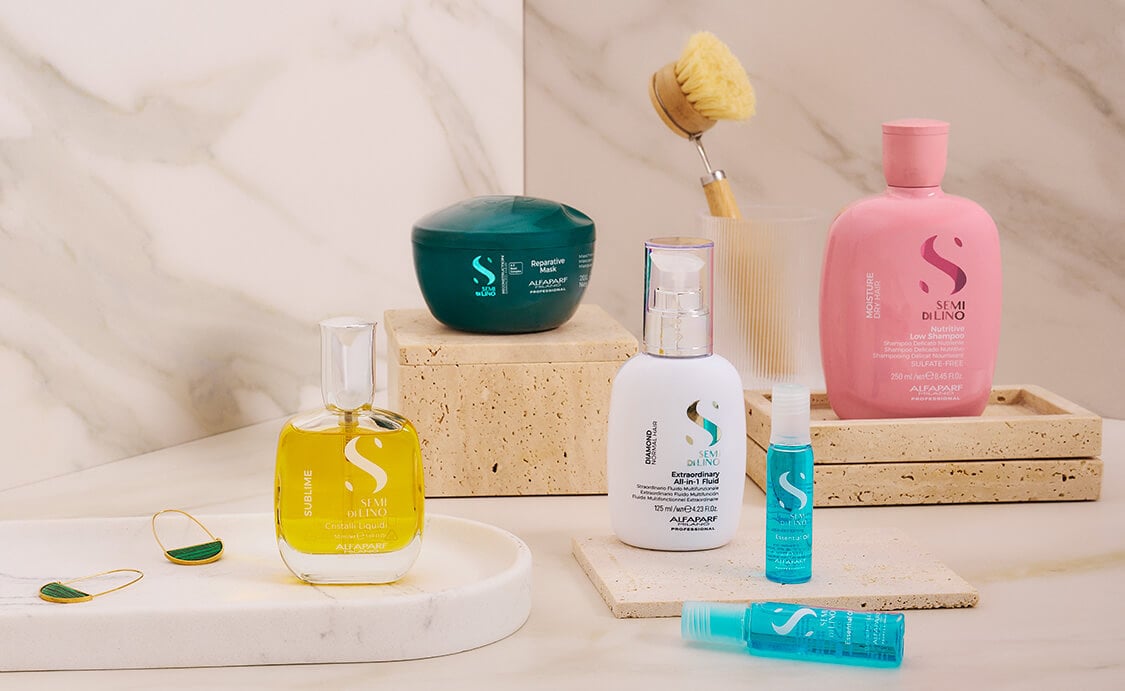 Leer meer over de Semi Di Lino haarverzorging